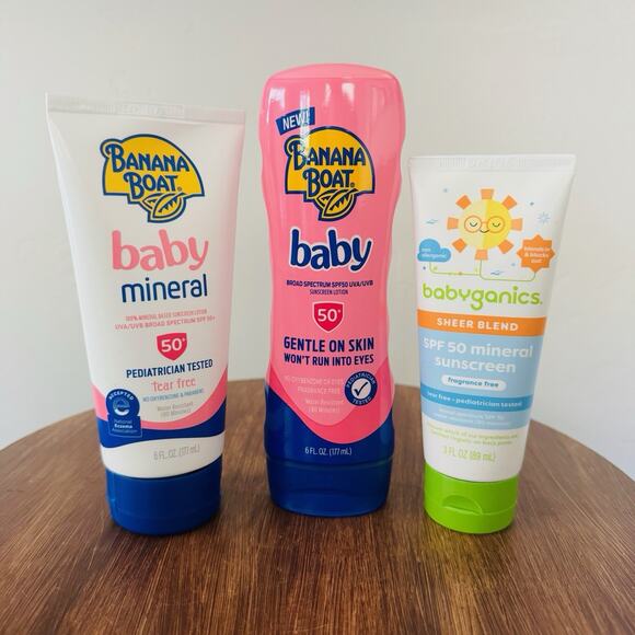Baby Sunscreen Bundle Of 3 Sealed, 3-6 Oz SPF 50 - Picture 1 of 7
